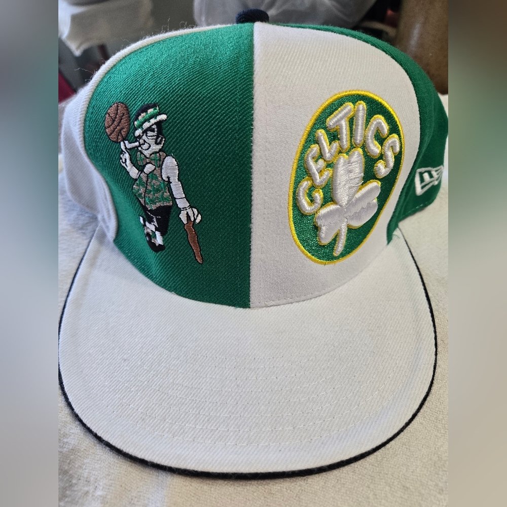 New Era Celtics Green and White Cap